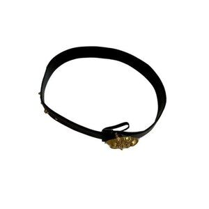 Versace Black and Gold Women's Belt